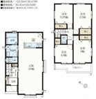 Ａ号棟
４ＬＤＫ＋カースペース２台分
広々ＬＤＫ２０帖♪