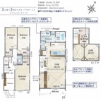 １号棟◆３ＬＤＫ＋３ＷＩＣ＋スキップステージ＋ロフト＋カースペース
ＬＤＫ広々２０帖以上！家族の集まるリビングに♪
２階リビングで日中も外からの視線を気にせず
くつろぐ事が出来ます♪
